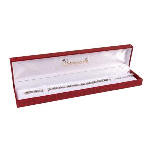 Estuche para pulsera de joyería bisutería 227X50X28 mm rojo CR-5-PE