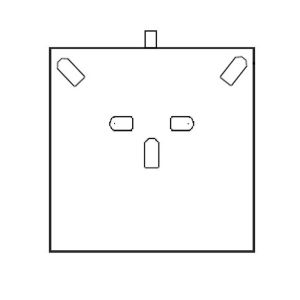 Rotes Kunstlederetui für Modeschmuck-Set CR-7-A