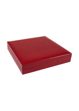 Estuche para collar de joyería bisutería 160X160X32 mm rojo LZ-7-C