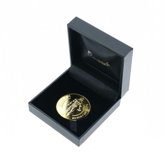Estuche para moneda de 60 mm de diámetro 87X91X30 mm negro EM-60
