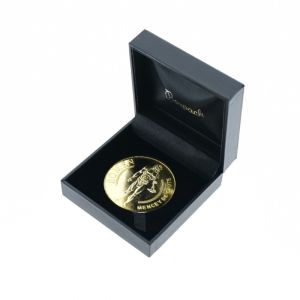 Estuche para moneda de 70 mm de diámetro 87X91X30 mm negro EM-70