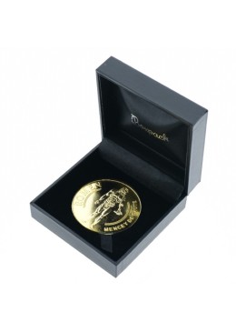 Estuche para moneda de 80 mm de diámetro 120X120X37 mm negro EM-80