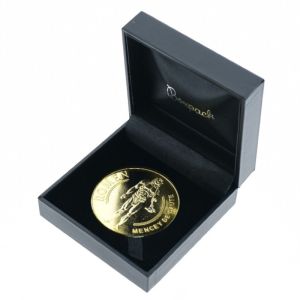 Schwarzes Münzetui für Münzen mit 80 mm Durchmesser 120 x 120 x 37 mm EM-80