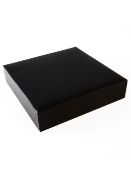 Estuche para moneda de 80 mm de diámetro 120X120X37 mm negro EM-80