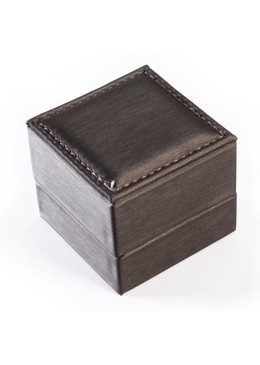Estuche para anillo forrado en polipiel gris 55x56x50 mm S-16-SP
