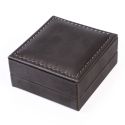 Estuche para pendientes forrado en polipiel gris 64x68x32 mm S-50-P