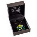 Estuche para colgante forrado en polipiel gris 91x97x55 mm S-66-C