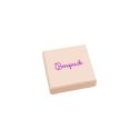 Caja de cartón para pendientes o anillo de joyería y bisutería 51x51x17 Mm color rosa cuarzo pt-45-rc