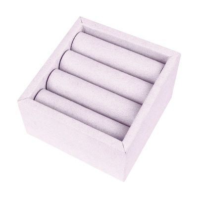Display for Several Rings 81 x 81 x 51 mm CD-S191 - microfiber Light Lilac MF-97