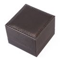 Estuche para anillo forrado en polipiel gris 70x70x50 mm S-41-SP