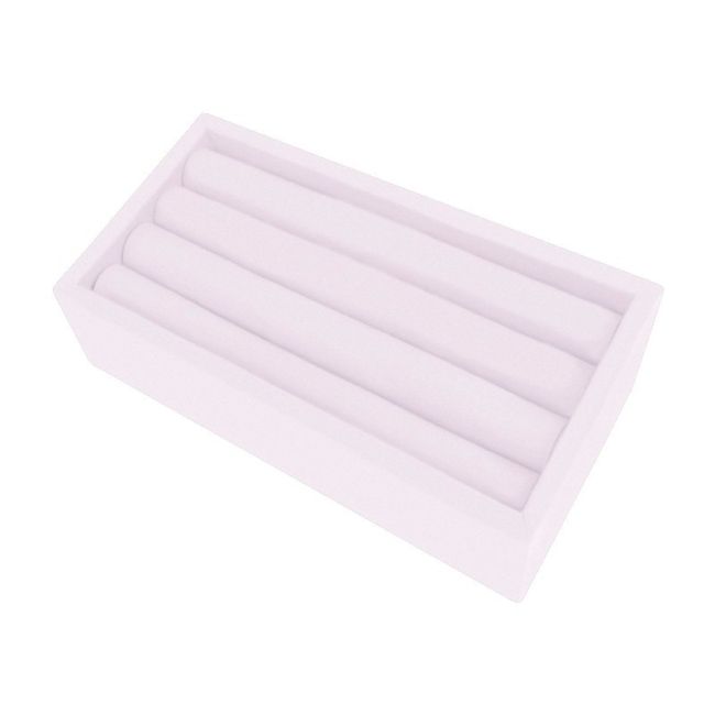 Présentoir pour plusieurs bagues 162 x 81 x 51 mm CD-S192 - microfibre Lilas clair MF-97