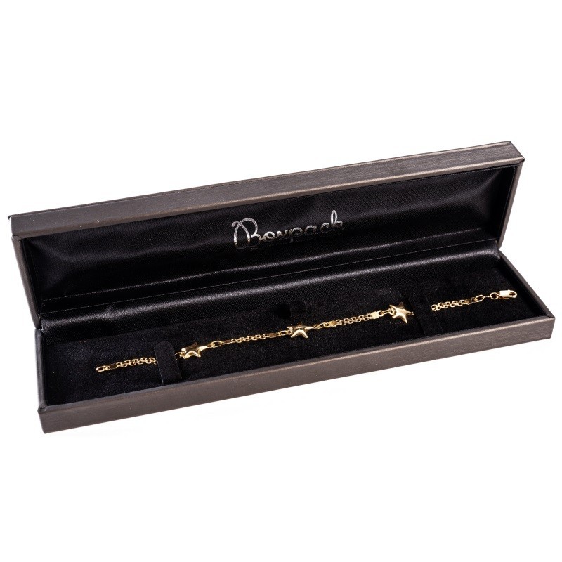 Estuche para pulsera forrado en polipiel gris 220x54x28 mm S-74-PE