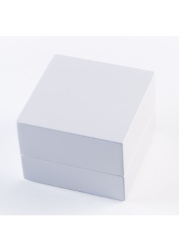 Estuche de madera para alianzas color blanco 70x70x50 mm CU-3-B