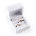 Wooden wedding ring box, white 70 x 70 x 50 mm CU-3-B