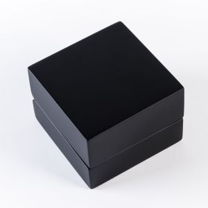 Écrin en bois pour alliances, noir 70 x 70 x 50 mm CU-3-N