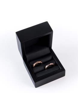 Estuche de madera para alianzas color negro 70x70x50 mm CU-3-N