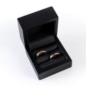 Estuche de madera para alianzas color negro 70x70x50 mm CU-3-N