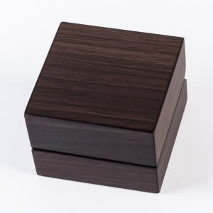 Trauringetui aus Holz in Nussbaum 70 x 70 x 50 mm CU-3-M