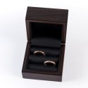 Estuche de madera para alianzas color nogal 70x70x50 mm CU-3-M