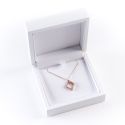 Estuche de madera para colgante color blanco 90x90x36 mm CU-4-B