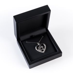 Wooden pendant box, black 90 x 90 x 36 mm CU-4-N