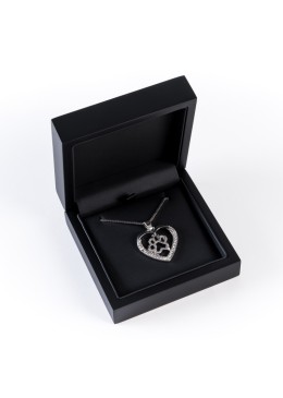 Estuche de madera para colgante color negro 90x90x36 mm CU-4-N