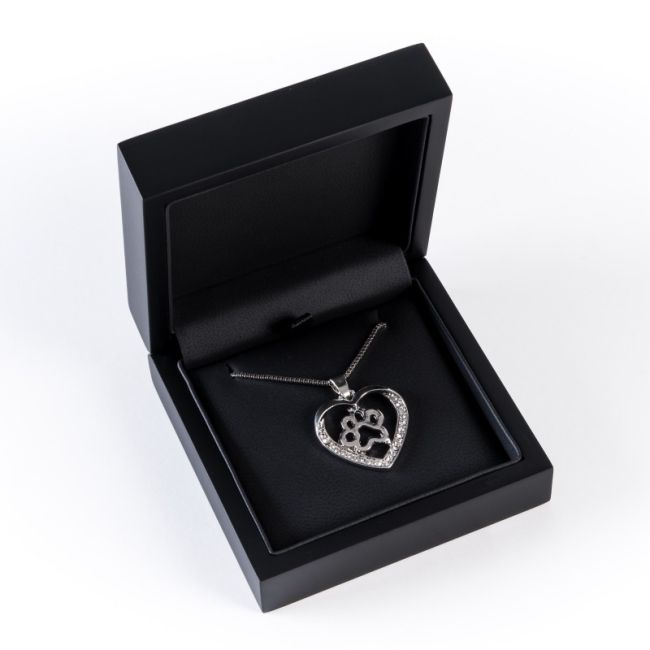 Wooden pendant box, black 90 x 90 x 36 mm CU-4-N