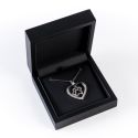 Wooden pendant box, black 90 x 90 x 36 mm CU-4-N