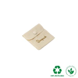 Sacchetto in cotone per gioielli, naturale 57 x 57 mm C-501-NA