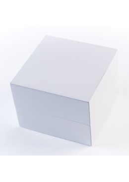 Estuche de madera para reloj color blanco 110x110x80 mm CU-6-B