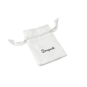 Sacchetto effetto camoscio per gioielli, bianco 65 x 95 mm S-301-B