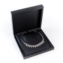 Estuche de madera para collar color negro 185x185x42 mm CU-7-N