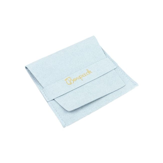 Microfiber pouch for jewelry, sky blue 79 x 79 mm M-402-AC