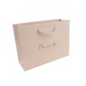 Shopper di carta opaca per gioielli e orologi, rosa quarzo 200 x 150 x 70 mm B-MA-RC