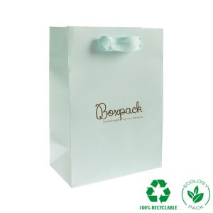 Matte paper bag for jewelry and watches, aquamarine 180 x 250 x 100 mm E-B-L-AQ