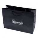 Saco de papel mate para joias e relógios, preto 250 x 180 x 100 mm B-LA-N