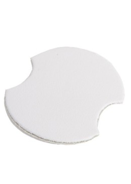 Expositor blanco de polipiel para anillo de joyería, bisutería y joyas DP-1-B