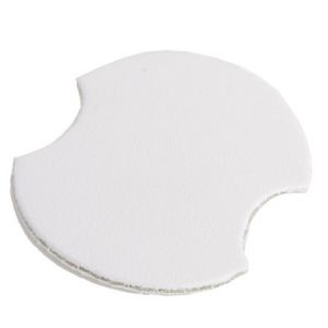 Leatherette ring display, white DP-1-B