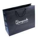 Sac en papier mat pour bijoux et montres, noir 340 x 280 x 130 mm B-XL-N