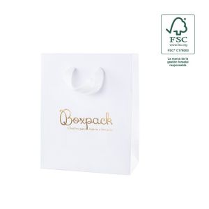 FSC® papieren tasje voor sieraden en horloges, wit FE-B-M-B