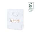 Sac en papier FSC® pour bijoux et montres, blanc FE-B-M-B
