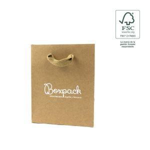 Shopper di carta FSC® per gioielli e orologi, kraft FE-B-M-K
