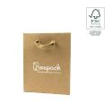 Bolsa de papel ecológica FSC kraft para joyería, bisutería y relojería FE-B-M-K