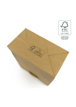 Bolsa de papel ecológica FSC kraft para joyería, bisutería y relojería FE-B-M-K