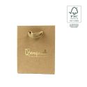 Bolsa de papel ecológica FSC kraft para joyería, bisutería y relojería FE-B-M-K