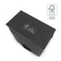 Bolsa de papel ecológica FSC negro para joyería, bisutería y relojería 180x250x100 mm FE-B-L-N