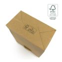 Bolsa de papel ecológica FSC kraft para joyería, bisutería y relojería 180x250x100 mm FE-B-L-K