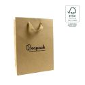 Saco de papel FSC® para joias e relógios, kraft 180 x 250 x 100 mm FE-B-L-K