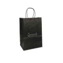 Saco de papel económico para joalharia, relojoaria e boutique, preto 220 x 320 x 120 mm BE-320-N
