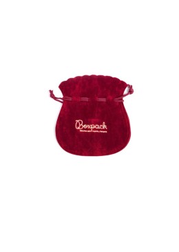 Bolsa textil de antelina burdeos para joyería y bisutería 65x75 mm A-101-BU